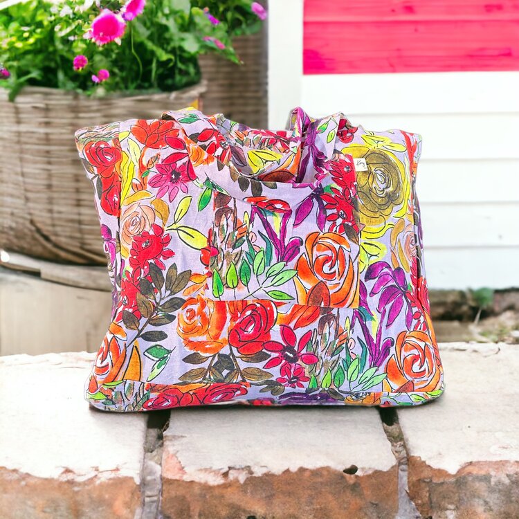 Bag - Go To Anywhere Bag in Summer Garden