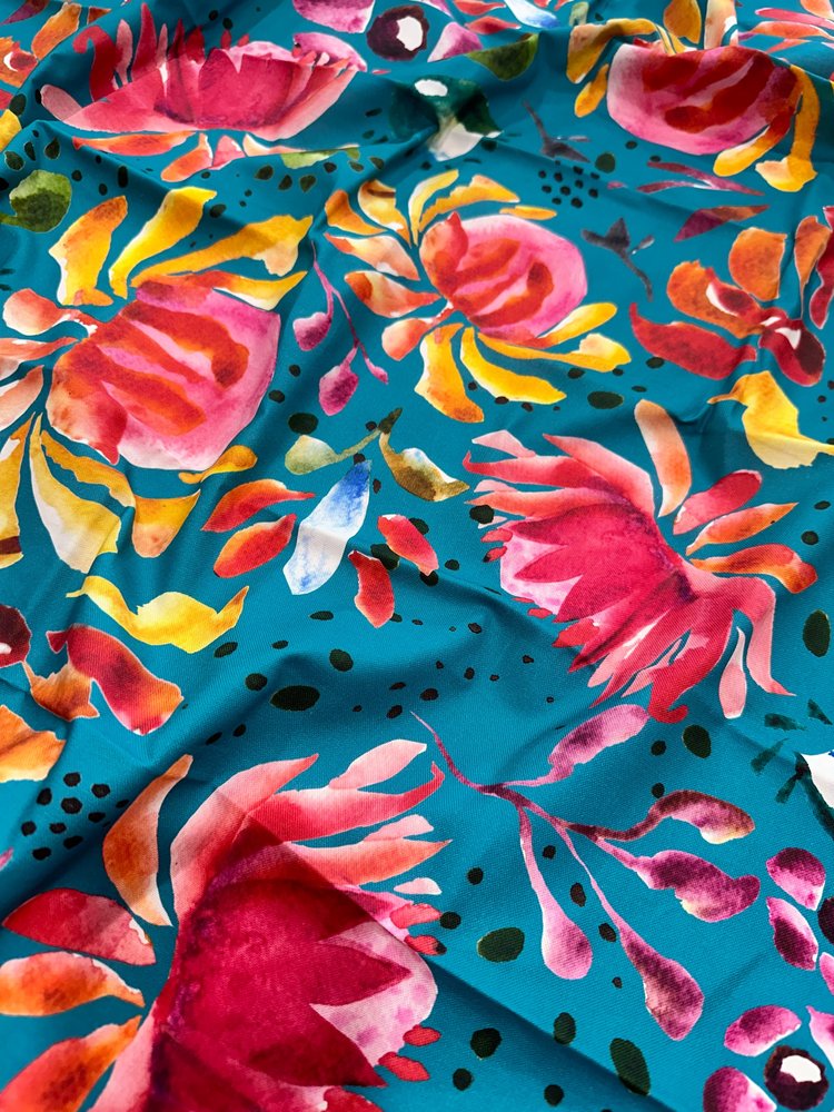 Fabric - Sprinkles on Turquoise