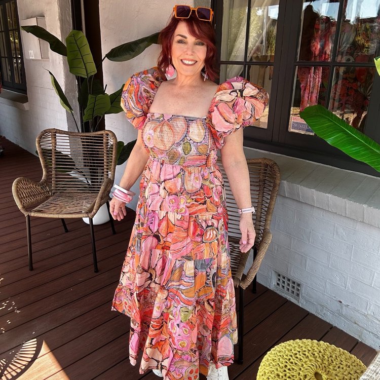 Abby Dress in Perfectly Peach
