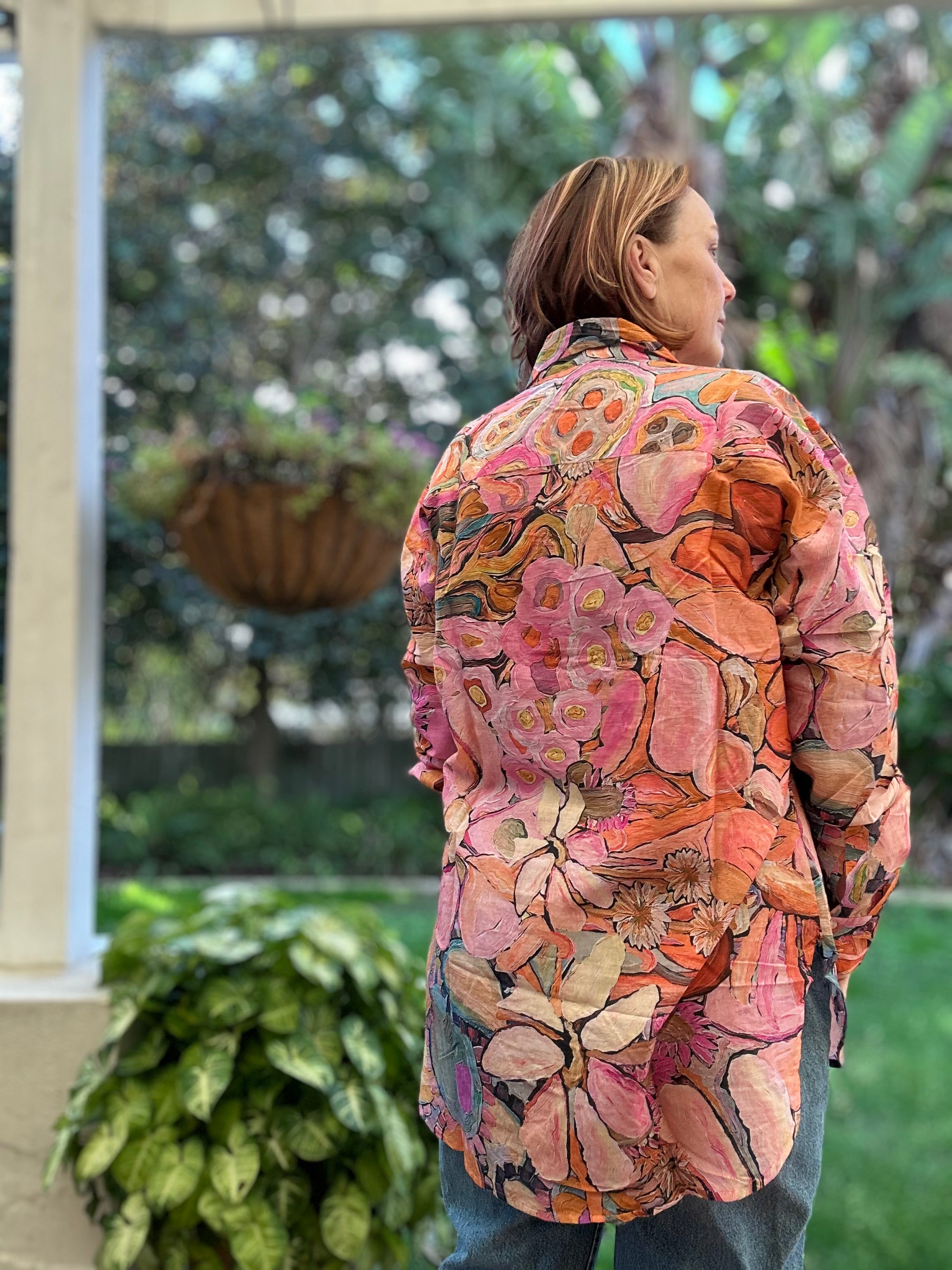 Maxi Shirt in Perfectly Peach