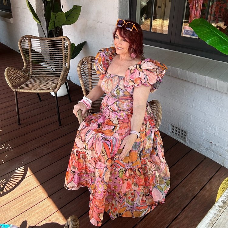 Abby Dress in Perfectly Peach