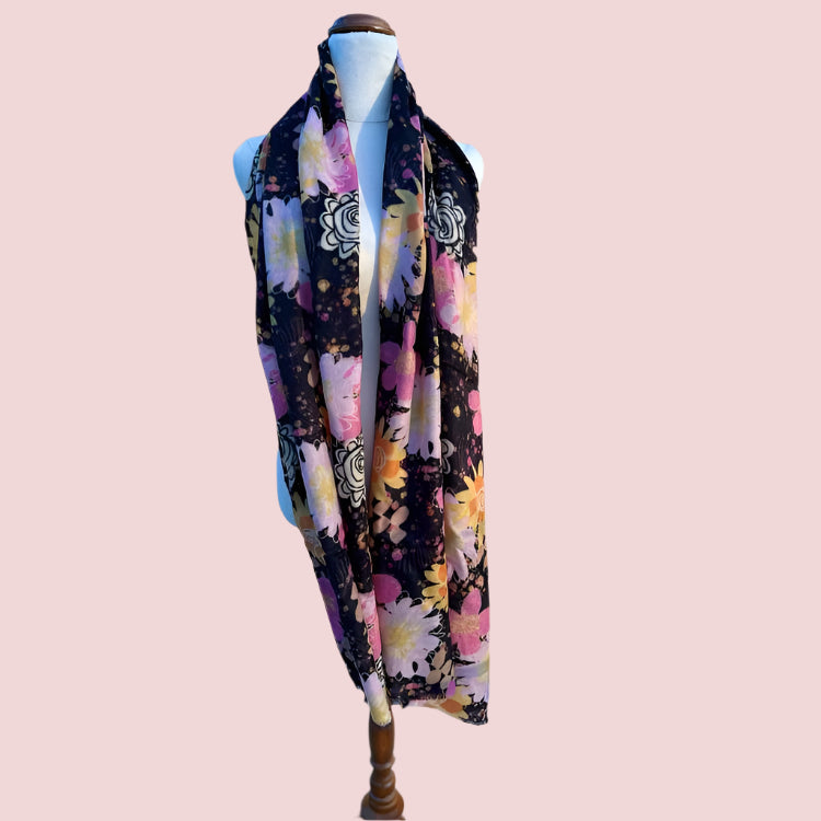 Pure Wool Scarf in Splatters Matters
