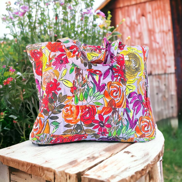 Bag - Go To Anywhere Bag in Summer Garden