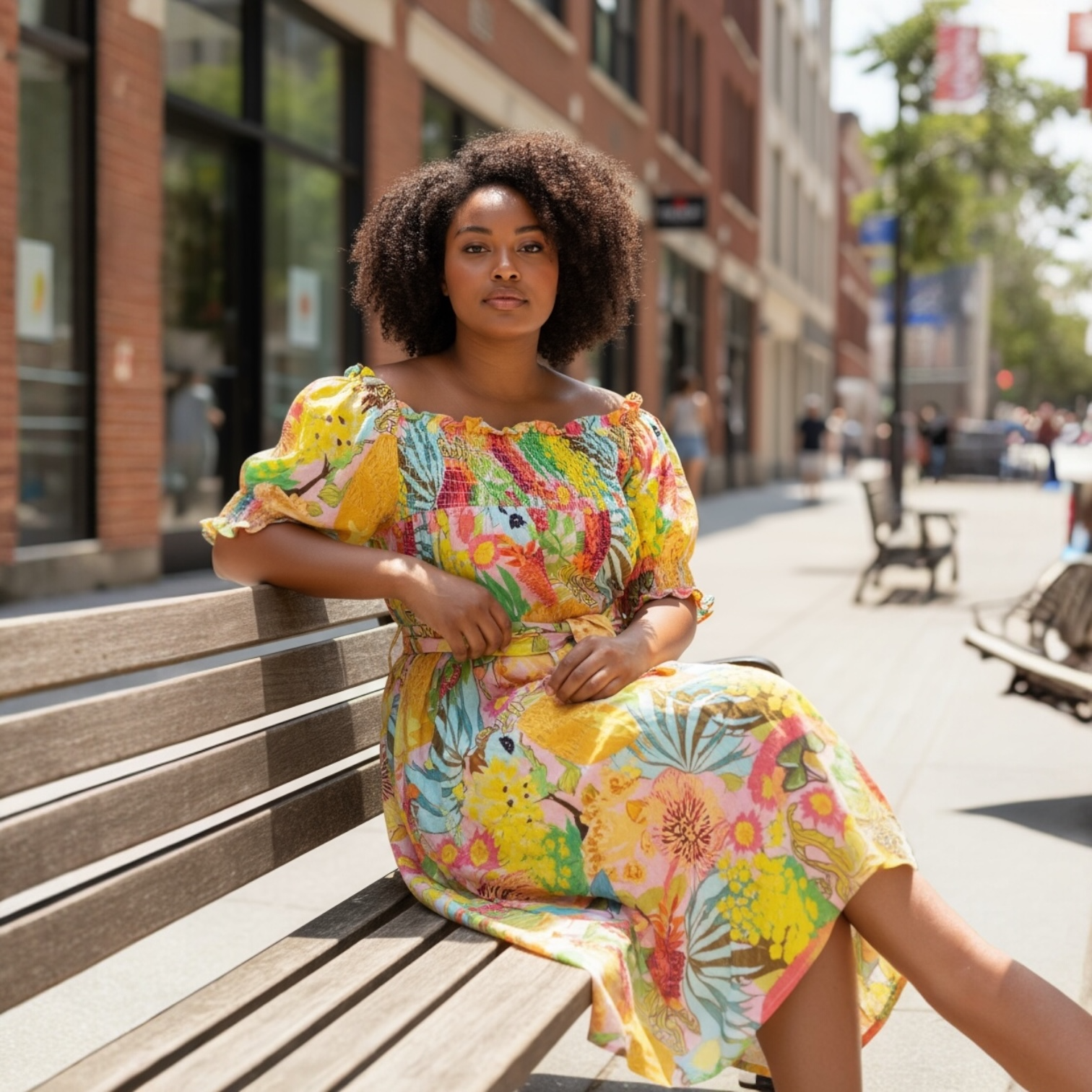 Long Dolly in Wildflowers On Blush