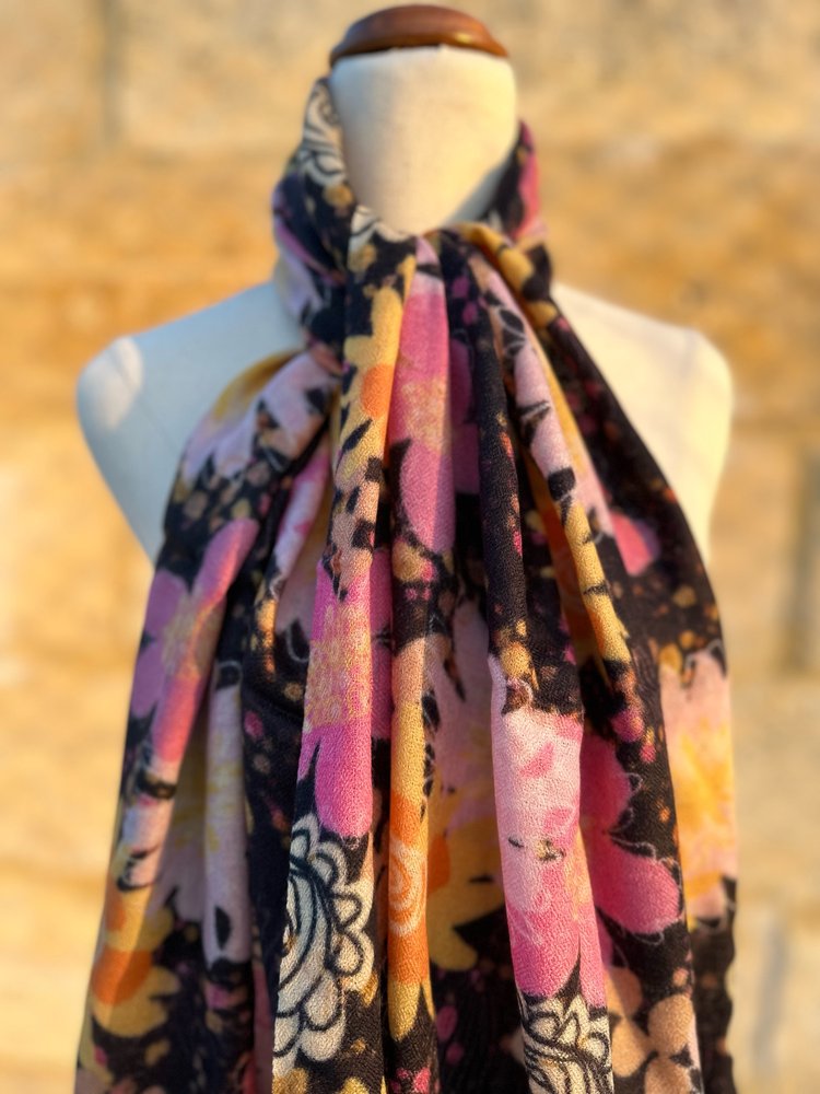 Pure Wool Scarf in Splatters Matters