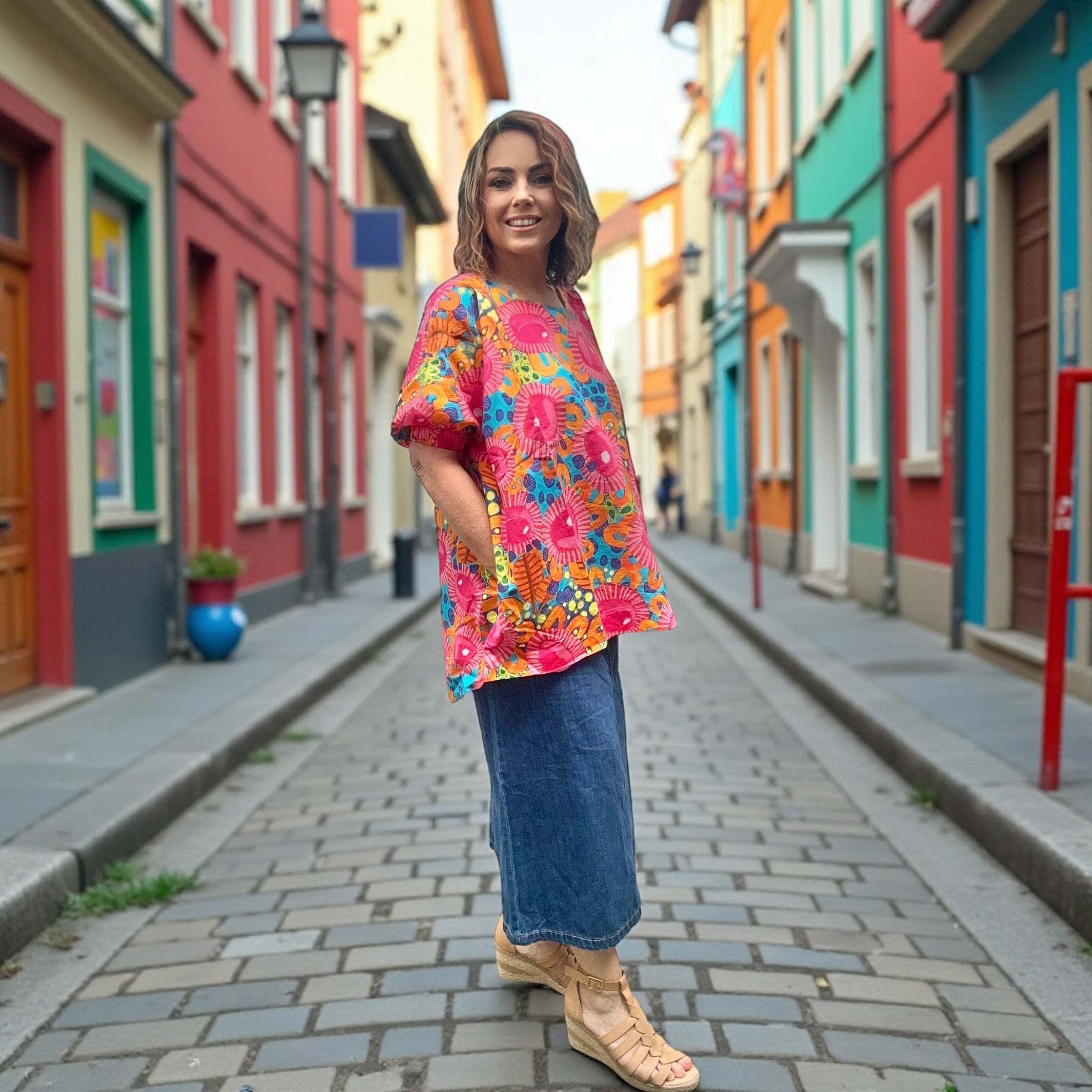 Kristie Tunic in Mrs Pearl Sky