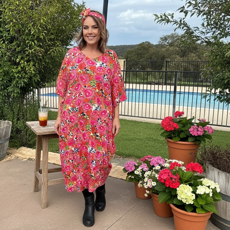 La Lee Dress in Mrs Pearl on Sky