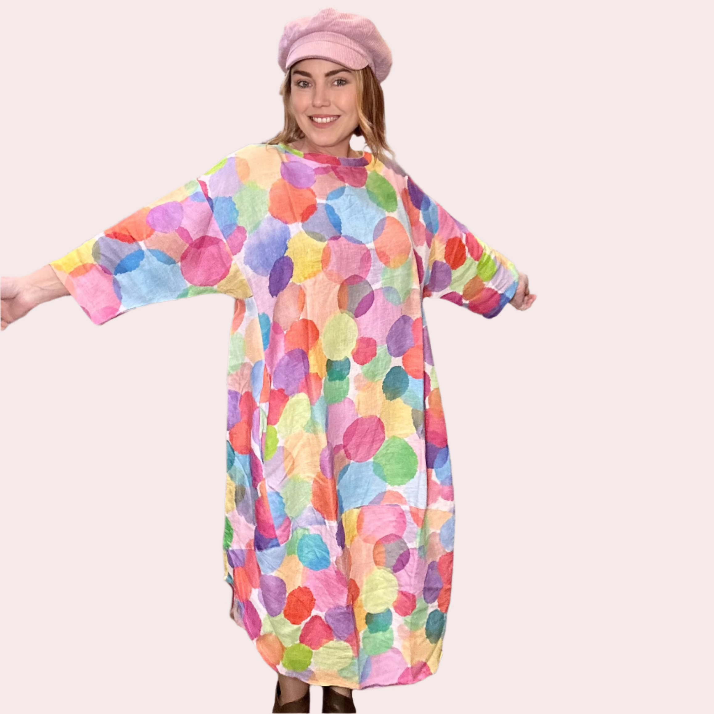 Lyla Cambric - Dotty Pastels - One Size