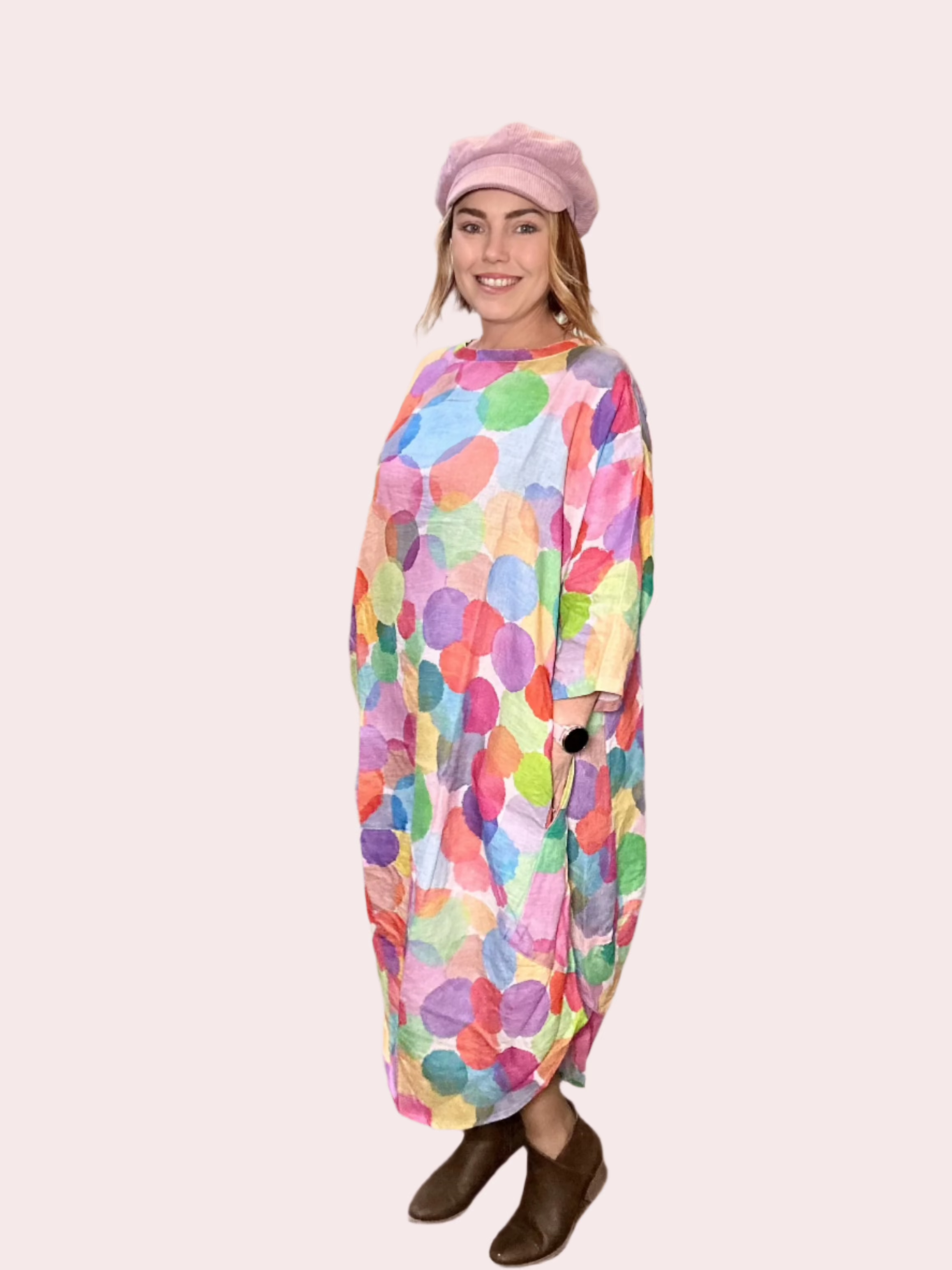 Lyla Cambric - Dotty Pastels - One Size