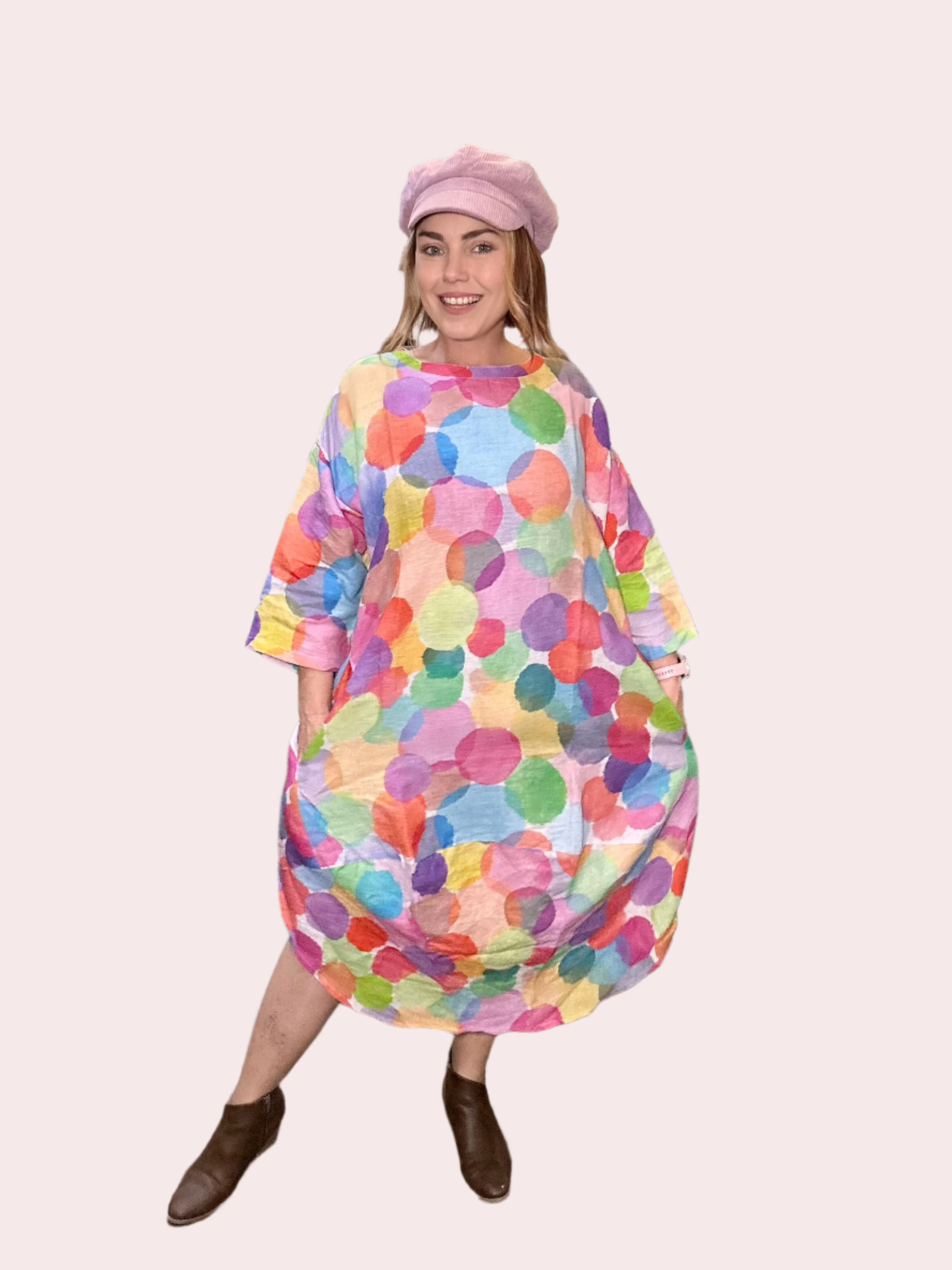 Lyla Cambric - Dotty Pastels - One Size