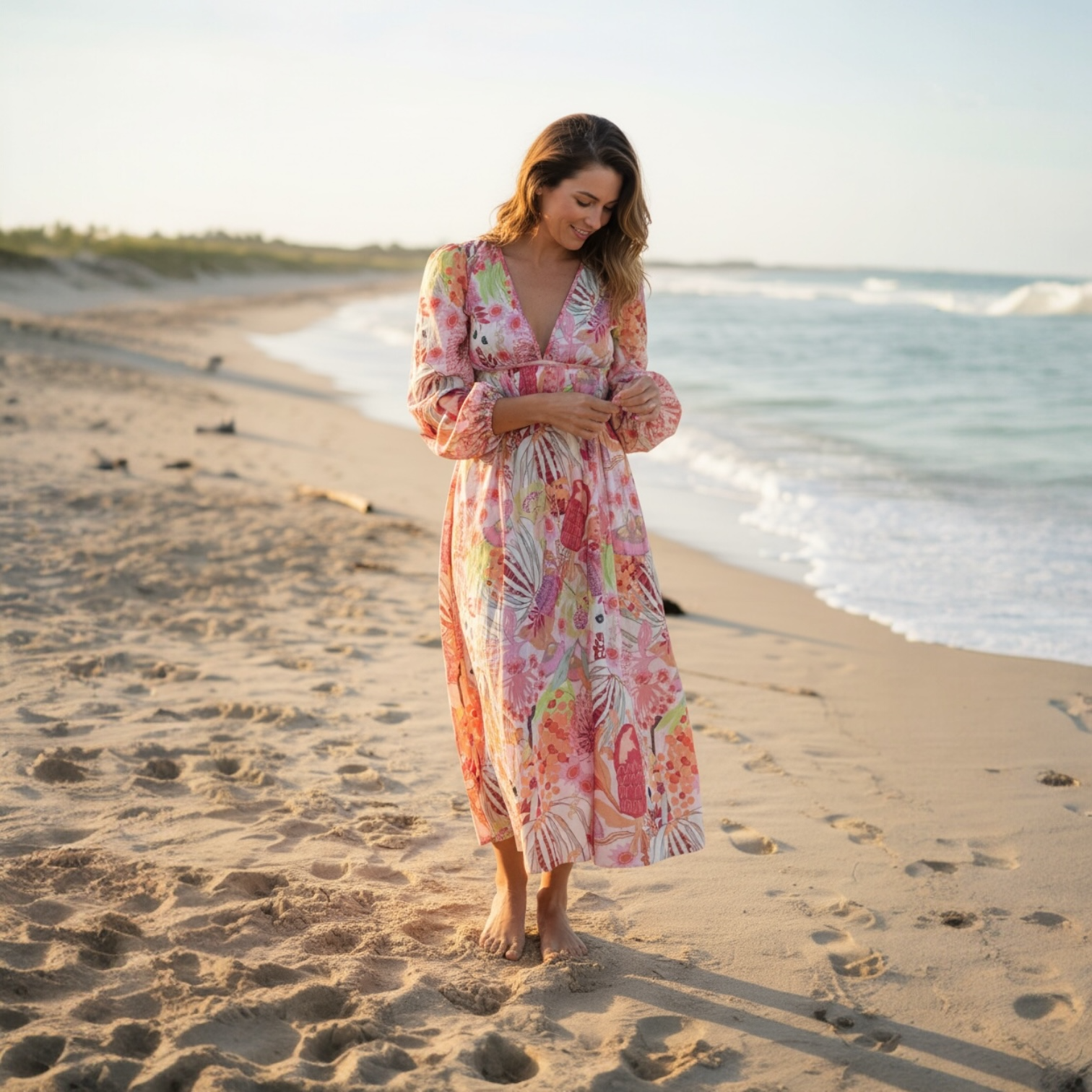Bianca Dress in Bushfire Blush