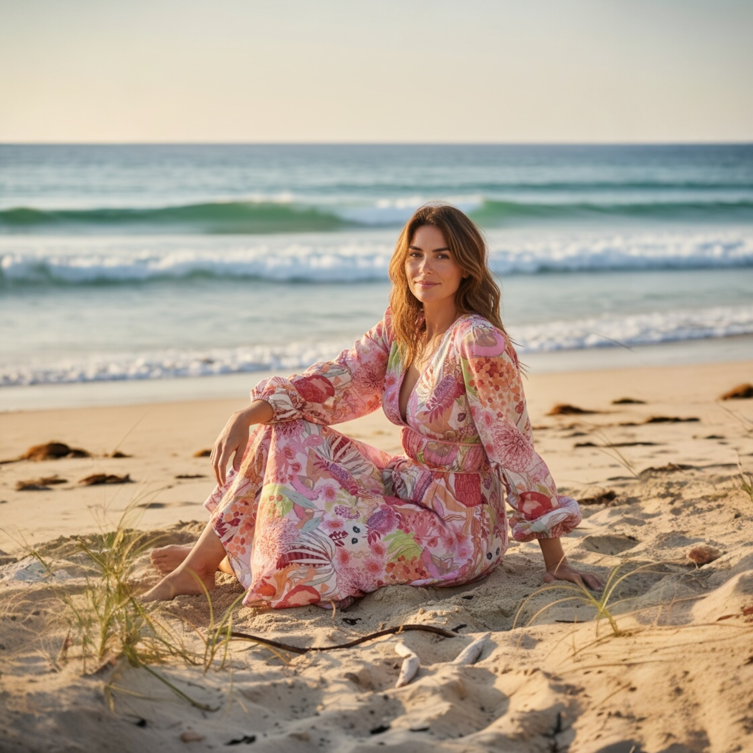 Bianca Dress in Bushfire Blush