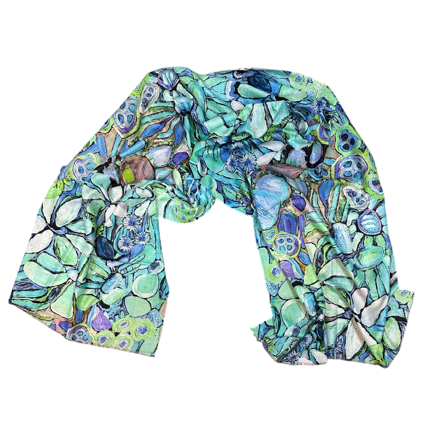 Pure Wool Scarf in Perfectly Turquoise