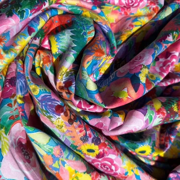 Fabric - Floral Coral