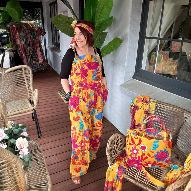 Molly Playsuit in Tweedle Dee in Caramel