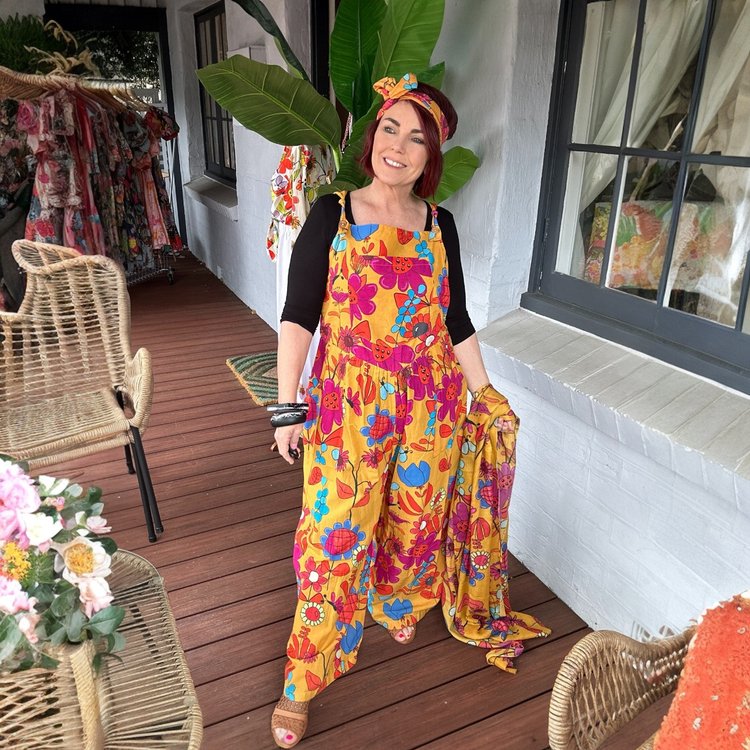 Molly Playsuit in Tweedle Dee in Caramel