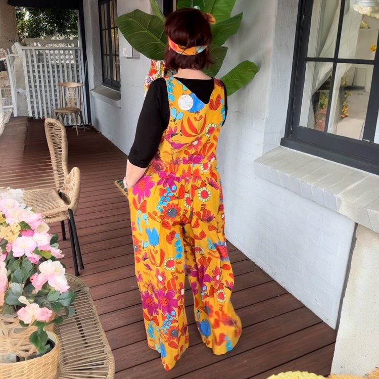 Molly Playsuit in Tweedle Dee in Caramel