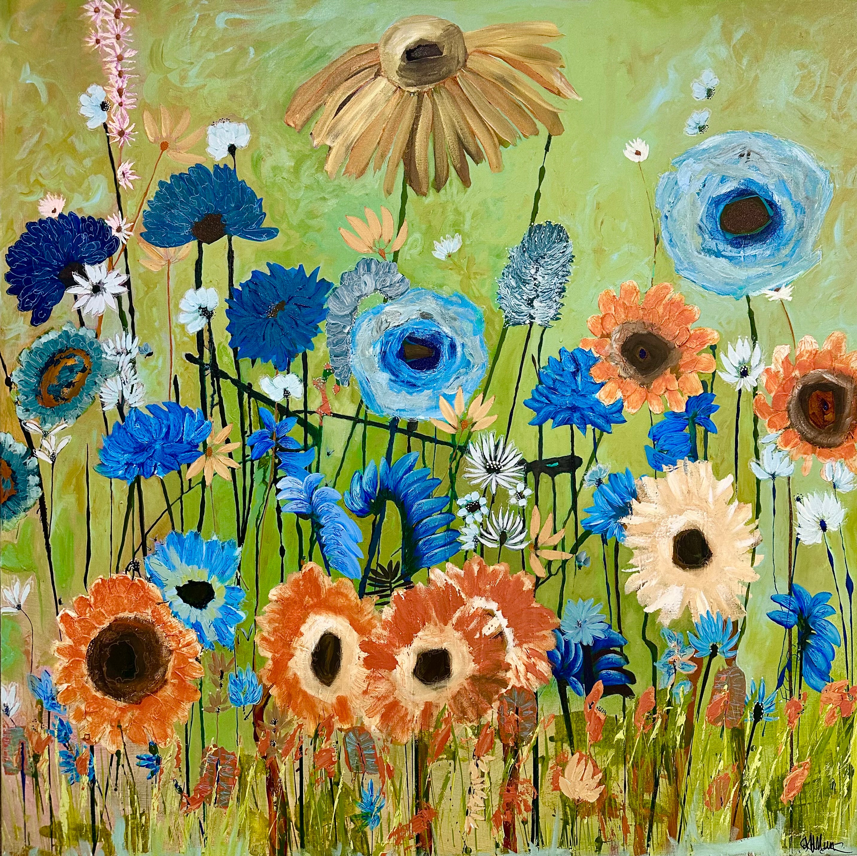 Original Wall art - with wooden frame Bug Me Any Day!