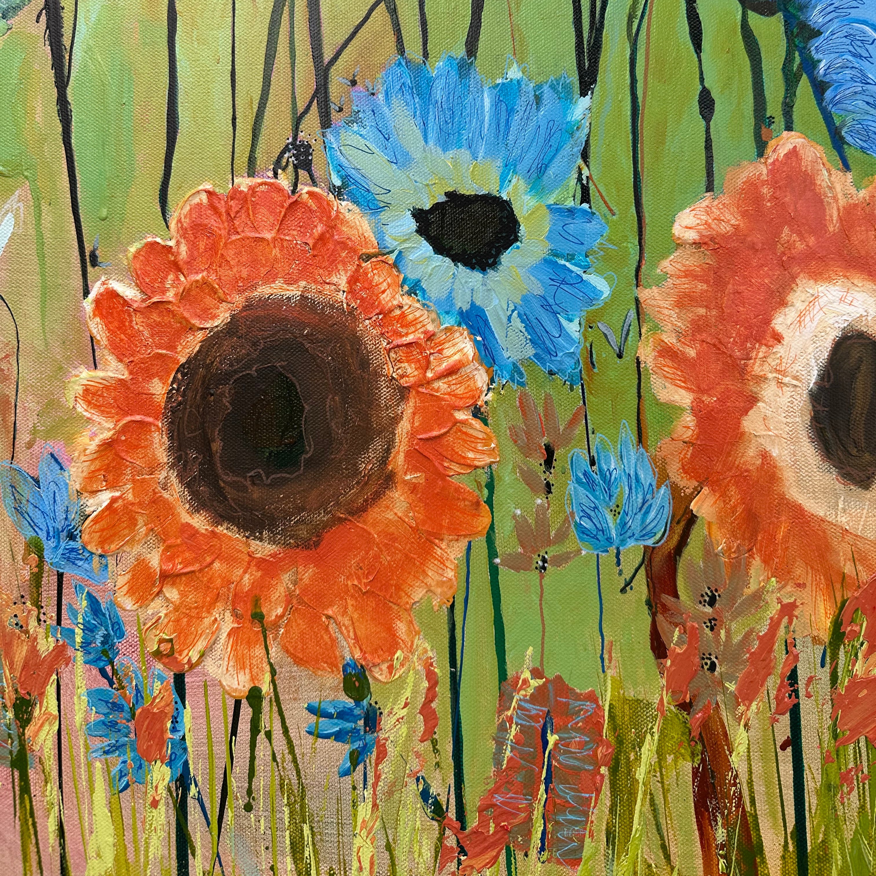 Original Wall art - with wooden frame Bug Me Any Day!