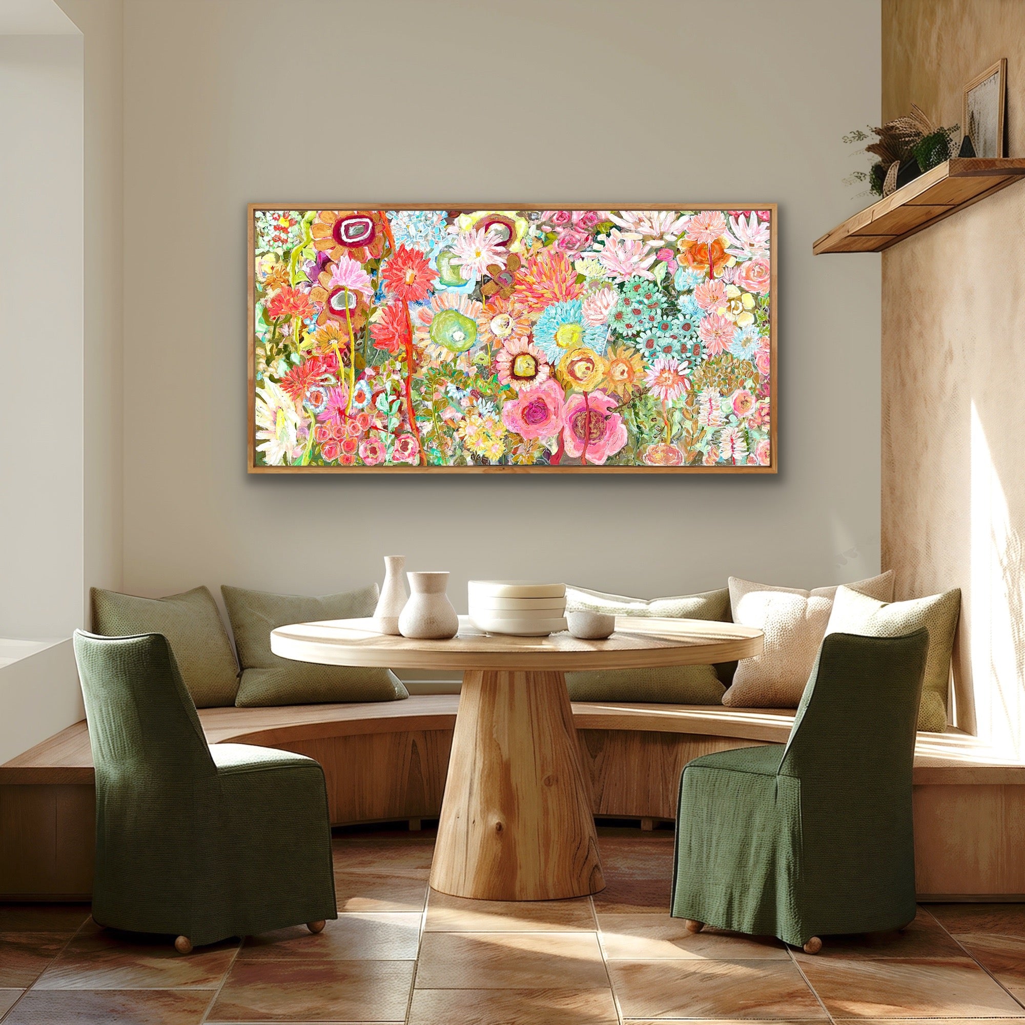 Original Wall art - with wooden frame Fiddle-Dee-Dee