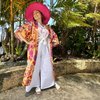 Long Kimono in Tweedle Dee Caramel