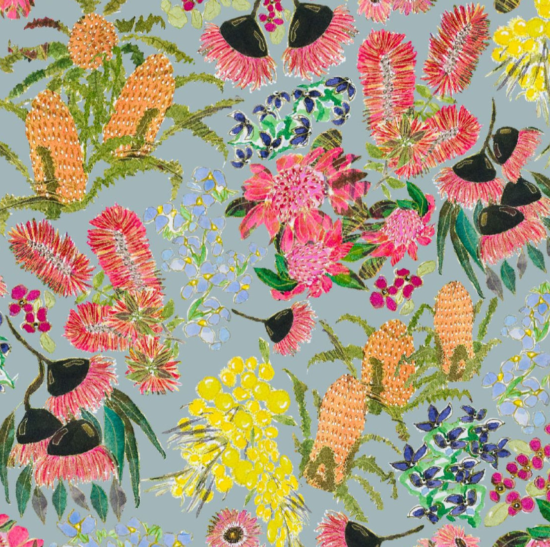 Layered palette pattern wearable art dress in soft linen, styled for plus size comfort