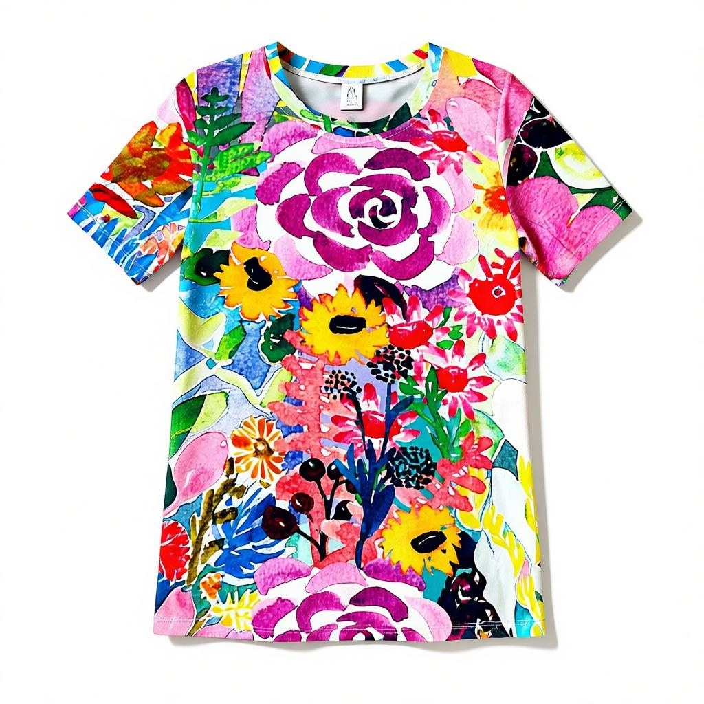 TShirt ~ Floral Coral