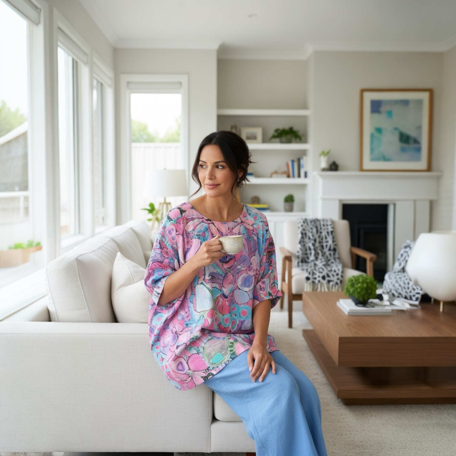 Kristie Tunic in Perfectly Violet