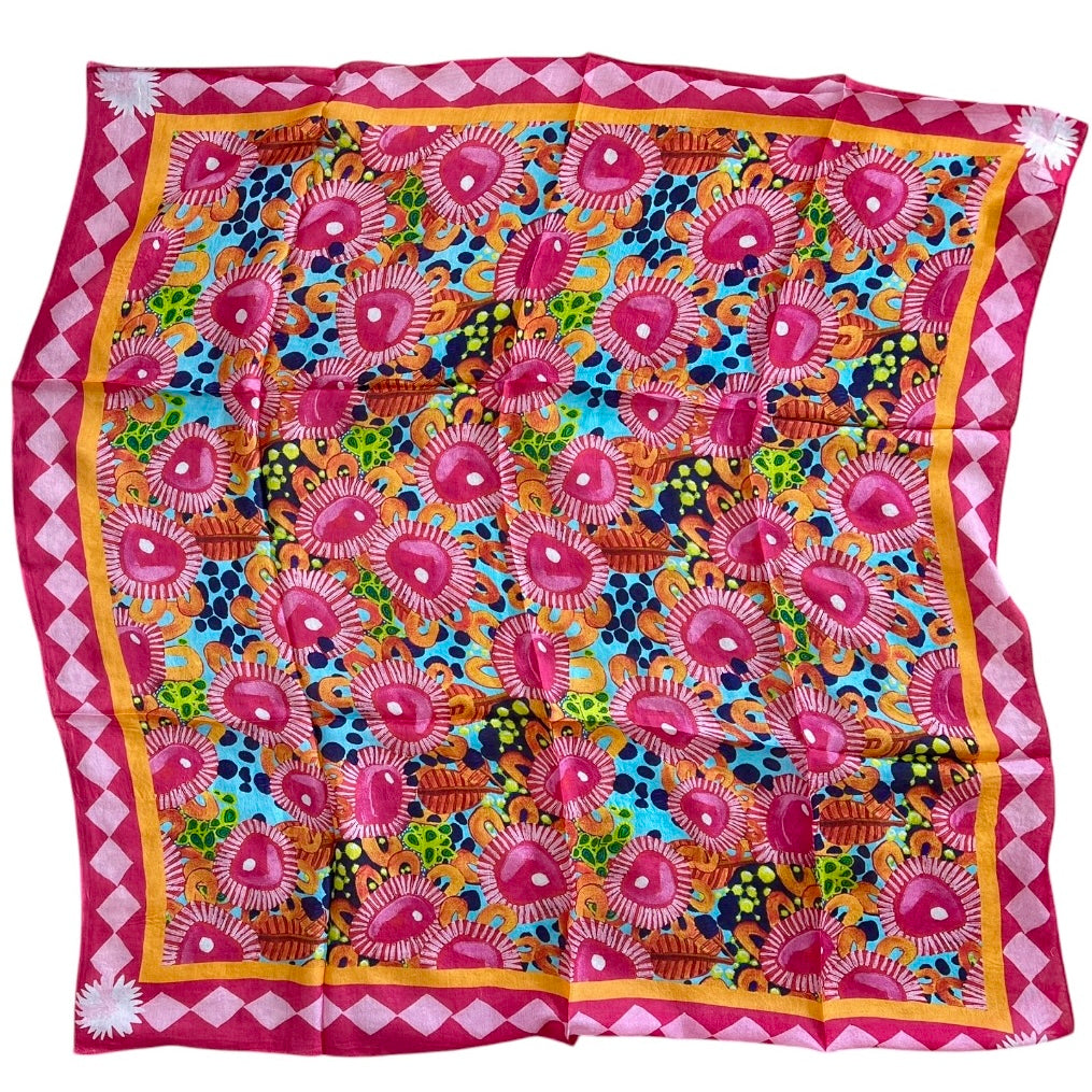Silk Square Scarf in Mrs Pearl