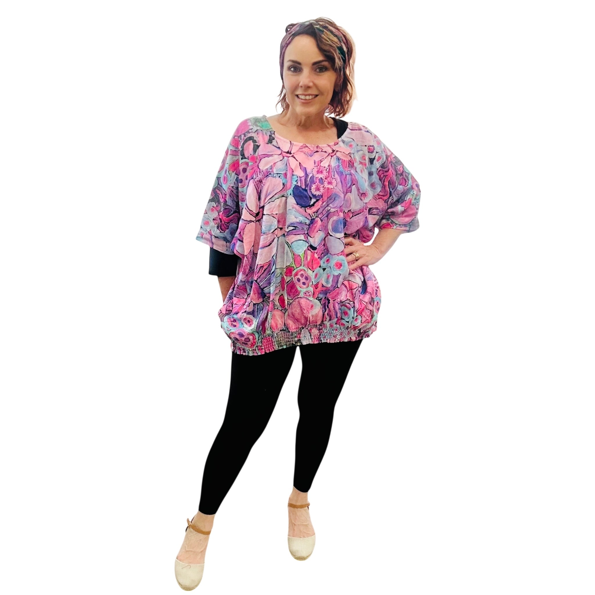 Scrubs or Casual Top in Perfectly Violet