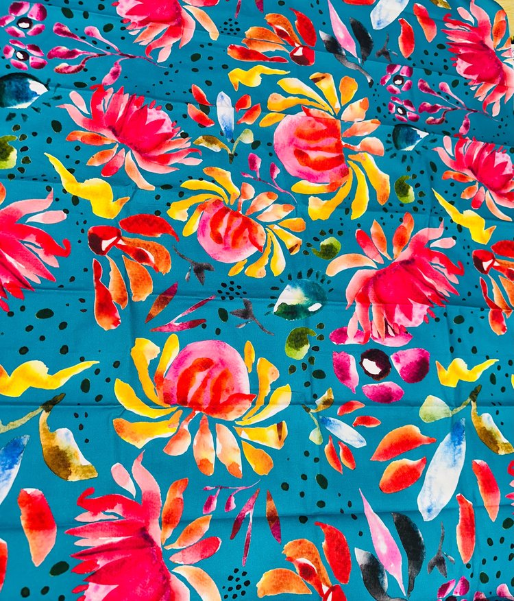 Fabric - Sprinkles on Turquoise