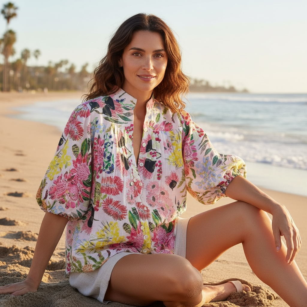 Jessica Blouse in Spring Fling Blush