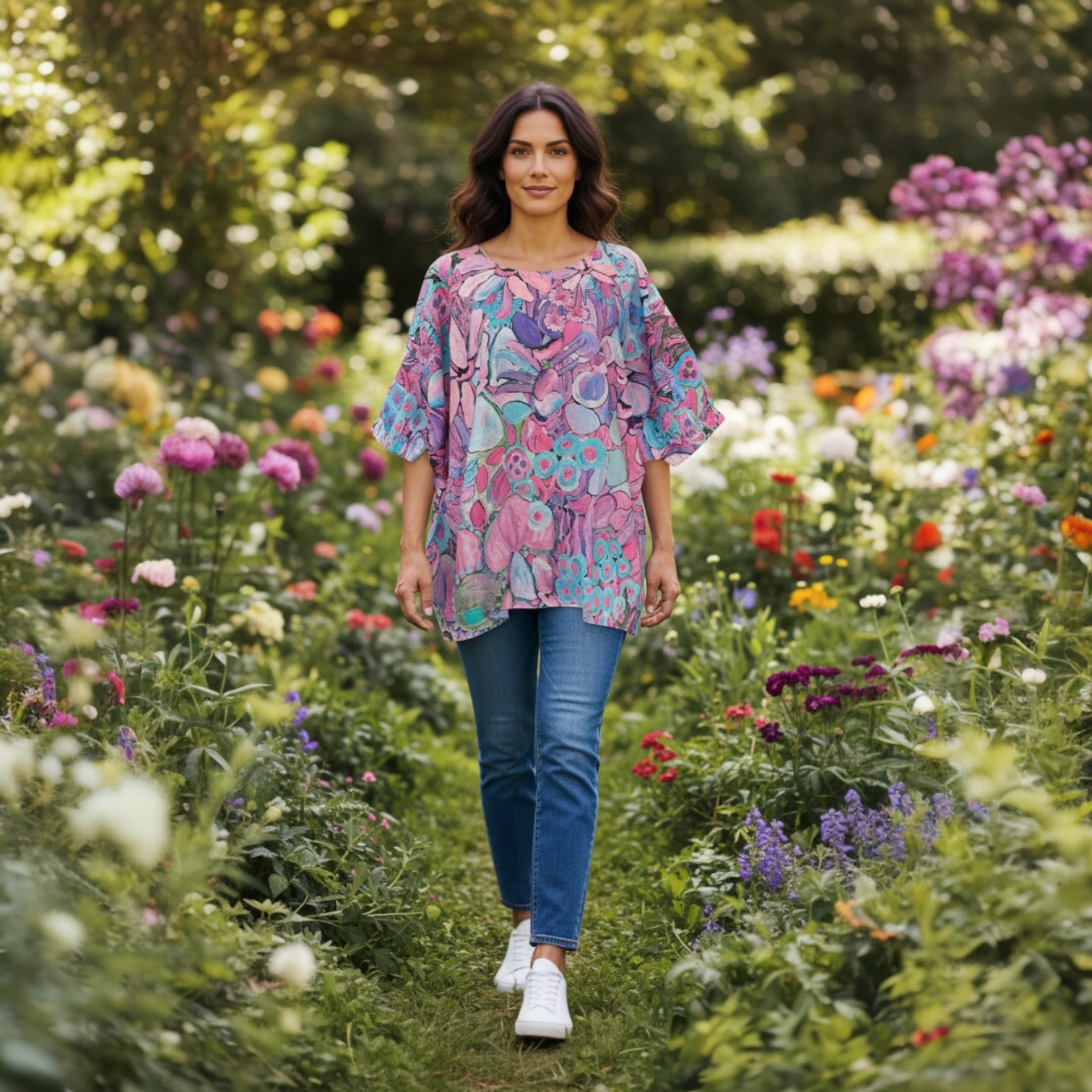 Kristie Tunic in Perfectly Violet