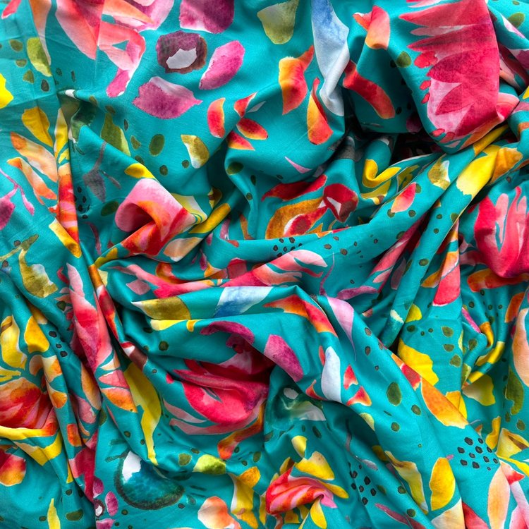Fabric - Sprinkles on Turquoise