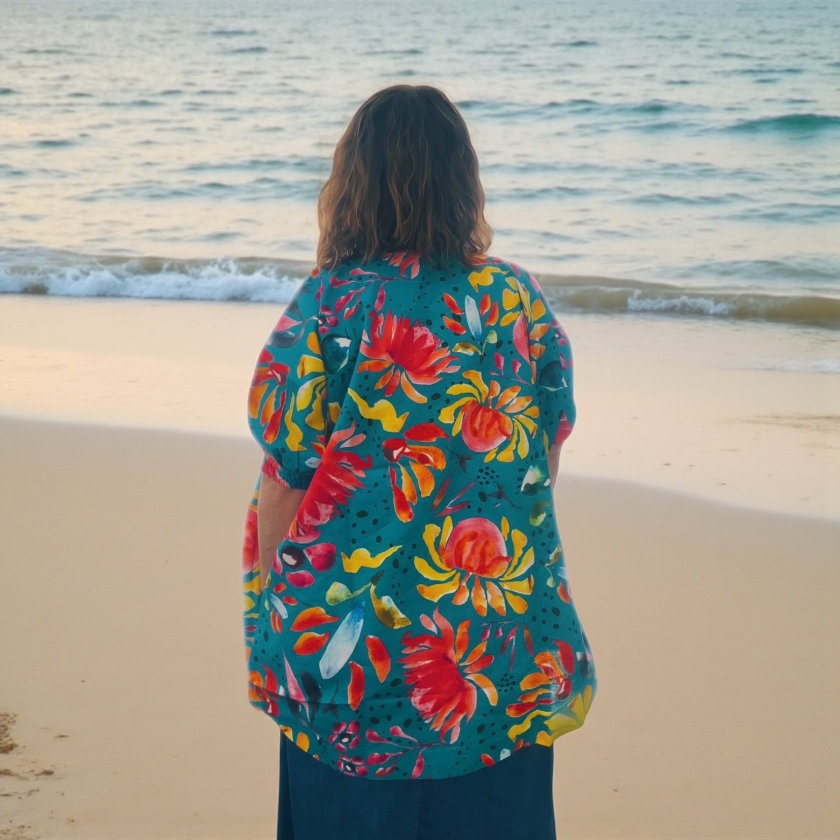 Kristie Tunic in Sprinkles Turquoise