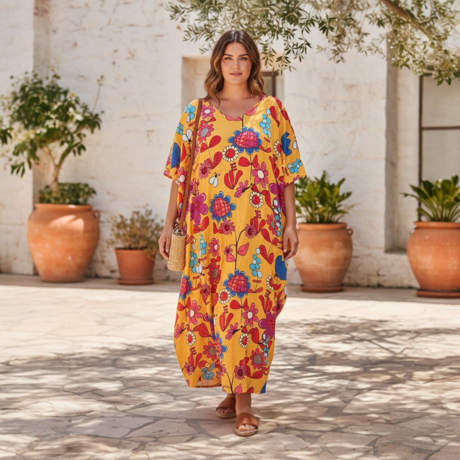 La Lee Dress in Tweedle Dee Caramel