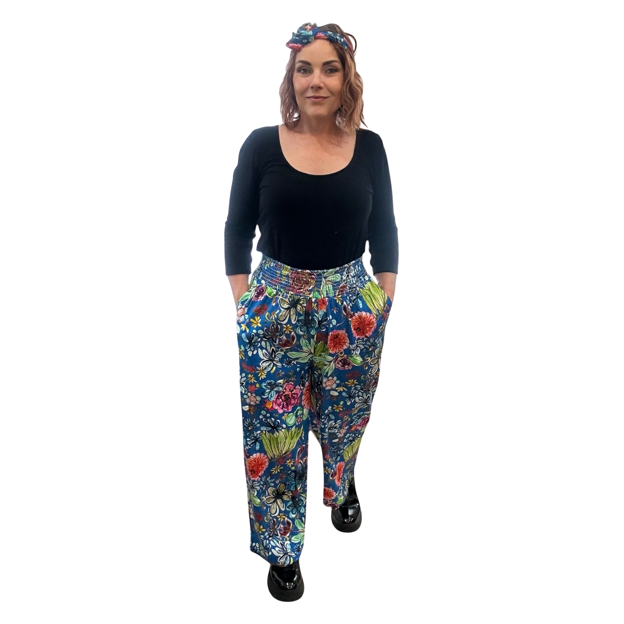 Scrubs or Casual Pants in Island Time Blue