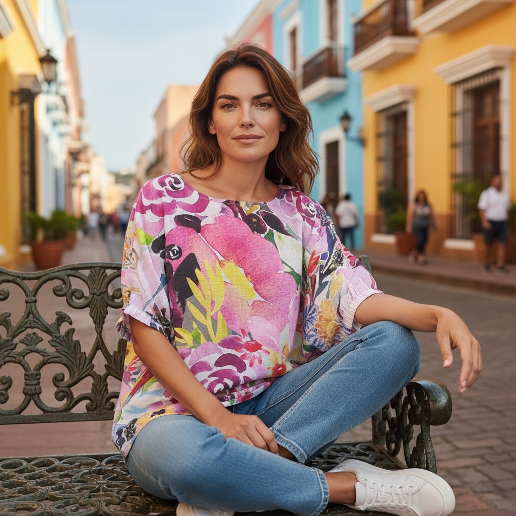 Jeunesse Long in Floral Coral