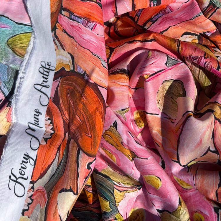 Hand-Drawn Floral Fabrics – Kerry Munns Artlife | Artistic Flower Textiles