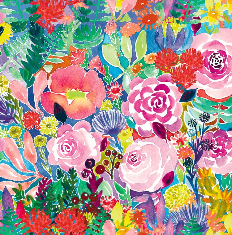 Fabric - Floral Coral
